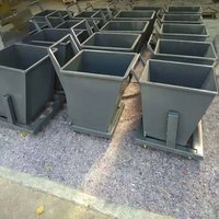 Chariot de récupération de copeaux métalliques pour machine CNC, marque HY personnalisée, chariot de collecte de ferraille industrielle, OEM Chine