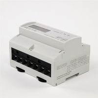 Compteur d'énergie triphasé sur rail DIN avec affichage LCD, type CT Connect, RS485 Modbus, classe 1.0, 5A