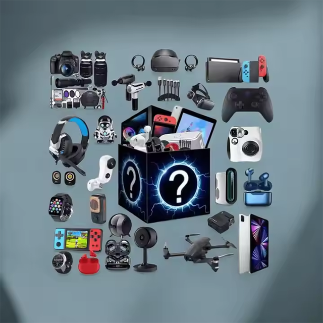 Collector's Edition Electronics Mystery Box Includes for Bluetooth Earbuds Smartwatch Power Bank-Unboxing Random Tech Gadgets