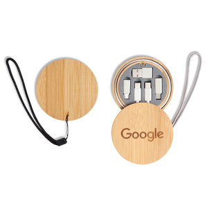 Biểu Tượng Tùy Chỉnh 6-In-1 60W Đa Chức Năng Tre Loại C Sạc & Cáp Dữ Liệu Đặt Điện Thoại Sạc Lưu Trữ Box Đối Với IOS Biểu Tượng Tùy Chỉnh - Product Image 2