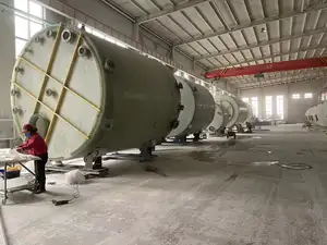 Chemical FRP GRP Fiberglass Hydrochloric Acid Container Storage Tank