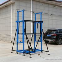 Plateforme élévatrice électrique pliable en acier au carbone de 2 m et 500 kg, télécommandée, pour travaux intérieurs et améliorations domestiques