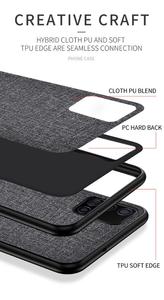 Uslion — coque en tissu pour téléphone portable, style simple, tendance, pour samsung galaxy A51 A71 A91 s11 <span class=keywords><strong>s11plus</strong></span> s10 plus s9 s20 plus s20 plus, 2020 - Product Image 4