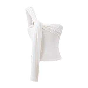 Camisola Corta Irregular Pure Spice Girls para Mujer, Top Plisado Ajustado de Verano para Usar como Prenda Exterior - Product Image 5