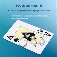 CY Luxury Texas Hold'Em Cartes à jouer Plastique PVC givré Durable WPT Imperméable Écologique Logo personnalisé Forme personnalisée Large