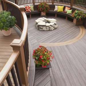 Tarima de WPC de Alta Calidad, Resistente, Compuesto de Madera y Plástico, Impermeable, para Patio y Exteriores - Product Image 5