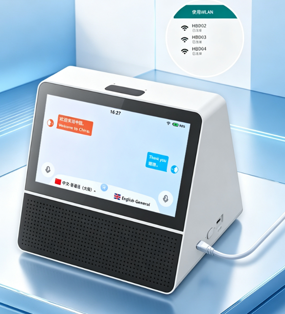 Dual Screen AI Translator 10.1" 120 Languages Real-Time Desktop Offline Language Translator Device