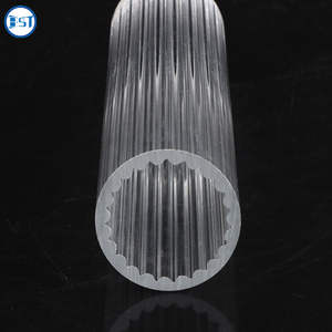 Tubes en plastique cannelés en polycarbonate, tubes en <span class=keywords><strong>acrylique</strong></span> <span class=keywords><strong>transparent</strong></span> rigides personnalisés en usine - Product Image 3