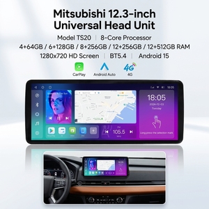 วิทยุติดรถยนต์ขนาด 12.3 นิ้ว แบบขายส่ง 8 คอร์ 4G พร้อมจอภาพ GPS นำทาง เครื่องเล่นดีวีดีในรถยนต์ รองรับ Carplay สำหรับรถยนต์มิตซูบิชิ <span class=keywords><strong>ปา</strong></span><span class=keywords><strong>เจ</strong></span>โร V73 ปี 2005-2011 - Product Image 4