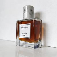 Flacon et boîte de parfum personnalisables de luxe, flacon de parfum vide poli de 50 ml, flacon de parfum de 50 ml à col serti avec bouchon en résine