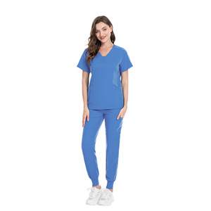 42030 Set di cura traspirante personalizzato più venduto manica corta uniforme medica <span class=keywords><strong>Scrub</strong></span> medicali <span class=keywords><strong>Scrub</strong></span> uniformi Set uniformi - Product Image 6
