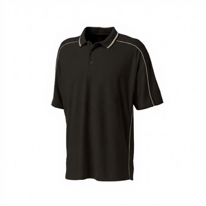 Chemises habillées d'été pour hommes, infroissables, respirantes, unies, en polyester/coton - Product Image 1