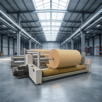 Machine à découper et à rembobiner automatique à grande vitesse pour rouleaux de papier kraft, pour papier de 30 à 500 g/m²