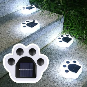 Lampe solaire LED pour pelouse, motif empreinte animale, patte d'ours colorée, ambiance de jardin, étanche IP65 pour aménagement paysager - Product Image 6