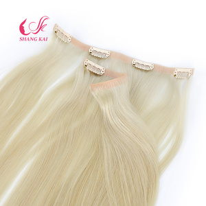 Vente en gros d'extensions de cheveux invisibles de cheveux humains Remy nouvelle méthode clips invisibles sans couture clips dans les extensions de cheveux - Product Image 1
