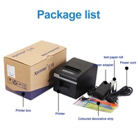 Xprinter N160II 80mm POS tagihan termal mesin Printer penerimaan murah hitam dan putih 203dpi Printer dengan stok pemotong dan digunakan