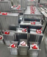 Amortisseur automatique de fumée et de feu en tôle galvanisée carrée pour système de ventilation CVC pour conduits et couloirs d'hôpital