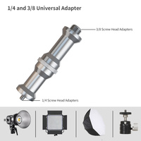 Support d'éclairage en alliage d'aluminium SH 63cm-190cm avec vis 1/4 3/8 et roues, trépied pliable pour flash de studio, lumière LED COB