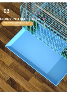 Thêm lớn chim lồng Vẹt Pet bán buôn lớn ngoài trời giá rẻ rèn sắt Canary LỒNG CHIM chăn nuôi lồng lớn - Product Image 6