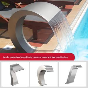 Buse à arc en acier inoxydable 304 pour <span class=keywords><strong>piscine</strong></span> et spa, équipement d'hydrothérapie avec cascade, <span class=keywords><strong>rideau</strong></span> d'eau et jets d'impact - Product Image 4