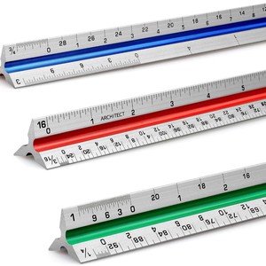Architect Rueler Low Price Scale Ruler Architect 12 in Triangular Aluminum | Alibaba.com