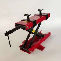 Support de cric de levage en acier pour moto Cric en acier réglable 500KG Plate-forme de réparation réglable pour moto