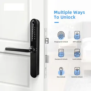 Aluminum Sliding Gate Keyless Digital Smart Price Manufacturer Fingerprint Door Locks For Aluminium Doors