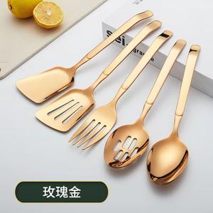 Ensembles de spatules de service de cuisine de luxe de haute qualité poignée en acier inoxydable pour manger des ustensiles de Cuisine de pâtisserie - Product Image 4
