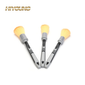 Brosse de nettoyage de <span class=keywords><strong>voiture</strong></span> de haute qualité Filament synthétique doux diamètre 20 mm brosse de <span class=keywords><strong>peinture</strong></span> de garniture de mur rond - Product Image 3