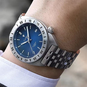 Reloj CADISEN 8230 <span class=keywords><strong>GMT</strong></span> para Hombre Automático Mecánico de Pulsera Luminoso Azul 100m Impermeable Relojes de Buceo para Hombre Reloj Hombre - Product Image 2