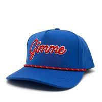 Gorra de Golf Personalizada de Alta Calidad, 5 Paneles, Tela de Poliéster, Orificios de Ventilación Laterales Cortados con Láser, Unisex, Ajustable, Cierre a Presión, Diseño de Hoja