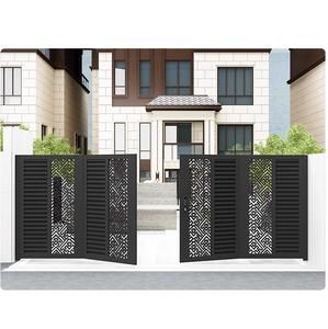 Puerta <span class=keywords><strong>de</strong></span> valla eléctrica <span class=keywords><strong>de</strong></span> estilo francés moderno, puerta corredera automática <span class=keywords><strong>de</strong></span> aluminio, <span class=keywords><strong>madera</strong></span>, Villa, <span class=keywords><strong>hierro</strong></span>, acero, para patio Material, venta al por mayor - Product Image 4