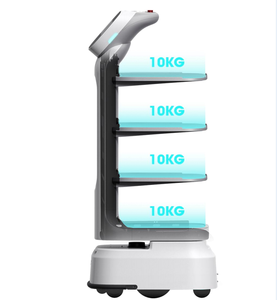 Robot de livraison de nourriture autonome avec navigation Lidar, silencieux, entièrement automatique, <span class=keywords><strong>assistant</strong></span> de service pour <span class=keywords><strong>restaurant</strong></span>, hôtel, café - Product Image 4