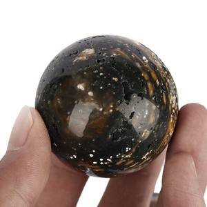Nuevas piedras preciosas de cristal natural, <span class=keywords><strong>Jaspe</strong></span> marino, adornos de bola de ágata, precios al por mayor para uso doméstico y de oficina, piedras crudas - Product Image 5