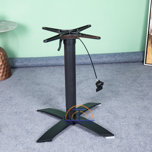 Nueva <span class=keywords><strong>Base</strong></span> Ajustable de Aluminio para Mesa Elevadora de 108 cm con Centro X para Mesa Plegable de Bistro, Patio o Cafetería al Aire Libre - Product Image 3
