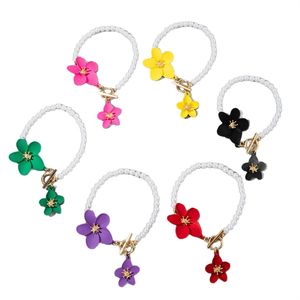 Gioielli europei e americani, collana di perle con ciondolo a fiore in lega semplice e alla moda, design elegante e versatile. - Product Image 5