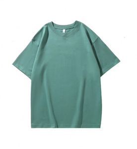 Camiseta de algodón 100% de 260 g/m² para hombre y mujer, manga corta, base blanca gruesa, opaca, sólida, corte holgado - Product Image 2