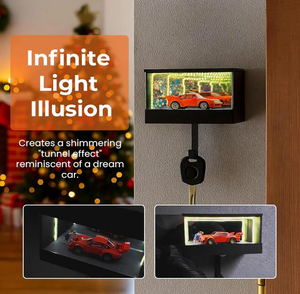 Soporte de Pared 3D para Llaves de Coche con Espejo Infinito, Decoración de Hogar, Llavero de Lujo con Luz LED para Garaje - Product Image 5