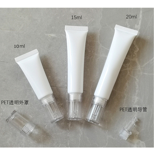 10g 15g 20g White Cosmetic Squeeze Water Drop Top Soft Acne Gel Tube Private Label Squeeze Long Nose Nozzle <b>Eye</b> Cream Tube - Product Image 6