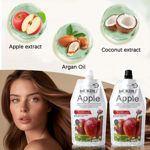 Mokeru Crema Colorante per <span class=keywords><strong>Capelli</strong></span> Nera Perlescente Diamantata Mela <span class=keywords><strong>Rossa</strong></span> con Estratti Vegetali per Saloni Professionali - Product Image 6