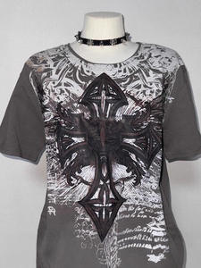 T-shirts en coton lourd à lavage acide imprimés en DTG avec logo personnalisé, vêtements streetwear, t-shirts surdimensionnés Y2K, <span class=keywords><strong>grossiste</strong></span> <span class=keywords><strong>pour</strong></span> hommes - Product Image 5