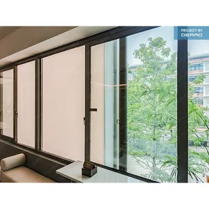 Vetro colorato tempra finestra scorrevole AU AS2047 standard Non termico telaio in alluminio finestre scorrevoli per villa