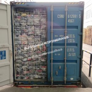 Trapos de Tela 100% Algodón de Colores Mezclados, Grado A, Suaves, Absorbentes de Aceite, para Limpieza Industrial y Marina - Product Image 1