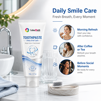 Dentifrice Bright Smile 100g – Soin buccal quotidien, haleine fraîche, sensation de bouche propre, texture onctueuse, mousse riche, soin des taches