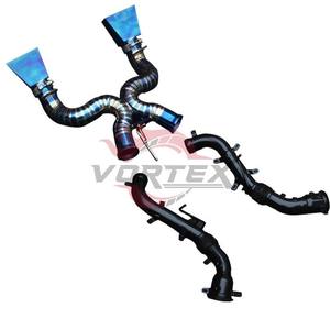 Sistema de escape Catback Vortex OEM Titanium Valvetronic After Market para McLaren MP4 con salida directa y sección de cabezal. - Product Image 6