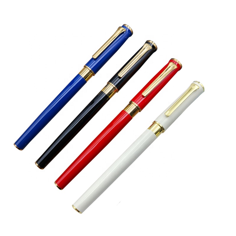 Роскошная металлическая шариковая ручка с крышкой и логотипом на заказ, металлическая ручка для рекламы и подарка