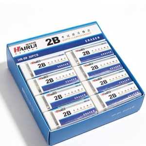 Fournitures de papeterie de haute qualité, gomme à effacer pour crayons 2B TPR pour enfants, gomme à effacer personnalisée pour le dessin, gomme blanche pour le bureau et l'école - Product Image 6