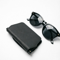 Étui à lunettes en cuir à fermeture magnétique, vente en gros OEM, étui rigide léger pour lunettes, organiseur de lunettes