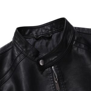 Custom Logo <strong>Men</strong> <strong>Jackets</strong> Stand Collar <strong>Biker</strong> Leather <strong>Jacket</strong> Istanbul Black <strong>Biker</strong> <strong>Jacket</strong> for <strong>Men</strong> - Product Image 3