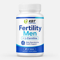 Complément de fertilité masculine certifié Halal GMP, fabrication sur mesure OEM/ODM, CoQ10, L-Carnitine, marque privée, comprimés pour la fertilité masculine